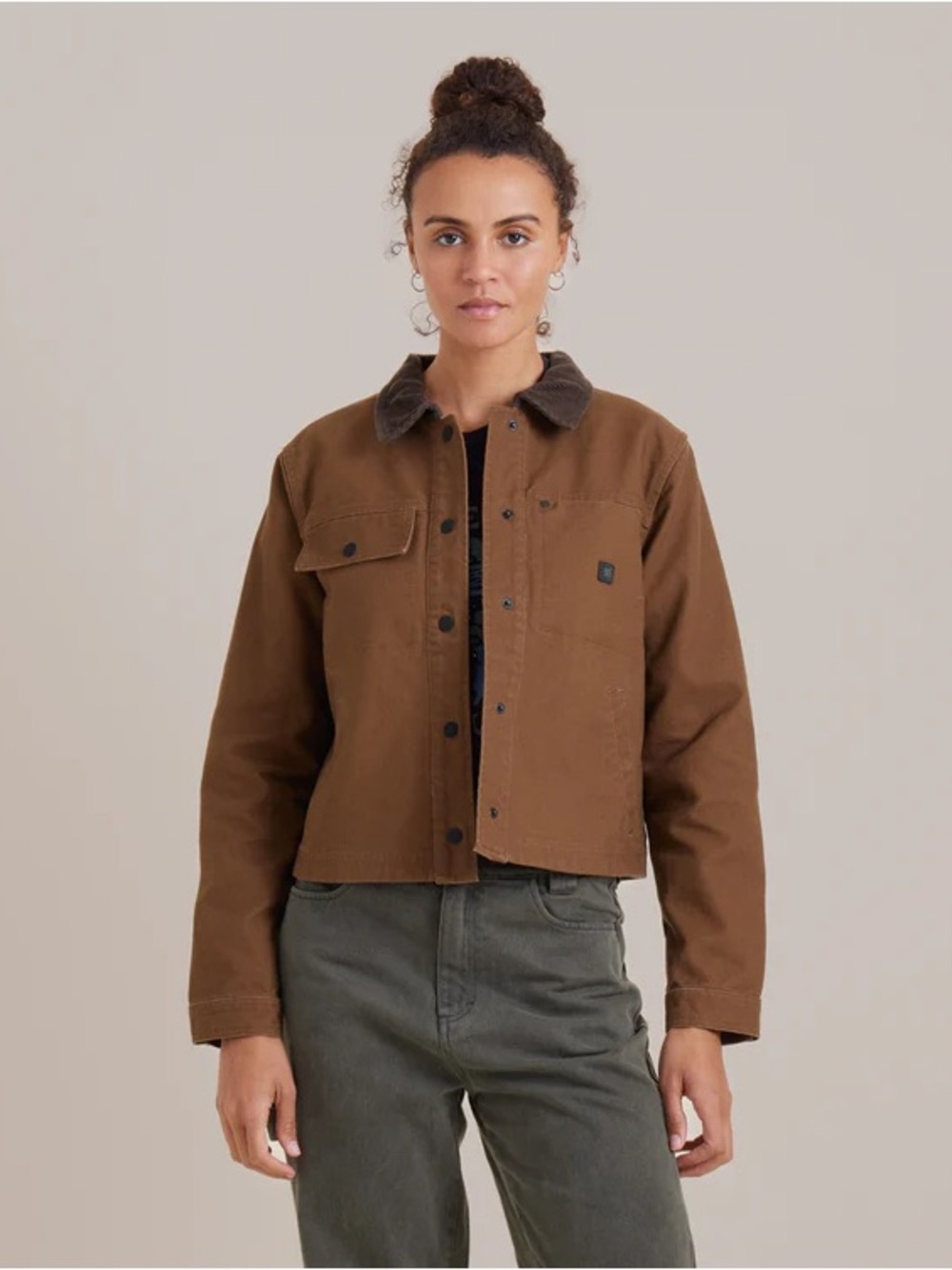 Roark Open Roads Canvas Jacket outdoors fashion button up Outdoor Jacket Size L